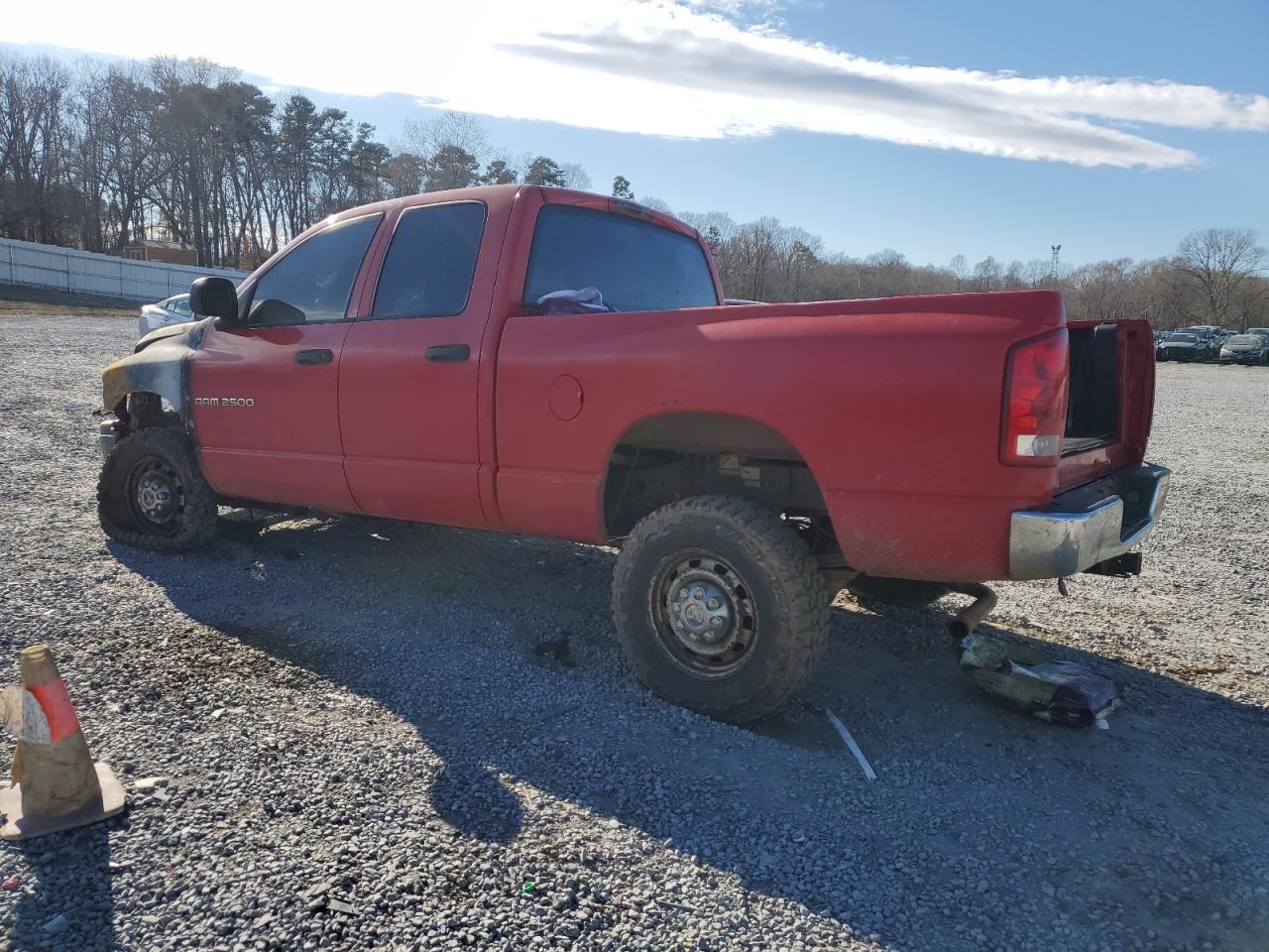 2003 Dodge RAM VIN 1D7KU28D03J518162 Copart auction photo, burn - engine / burn damage thumbnail 2