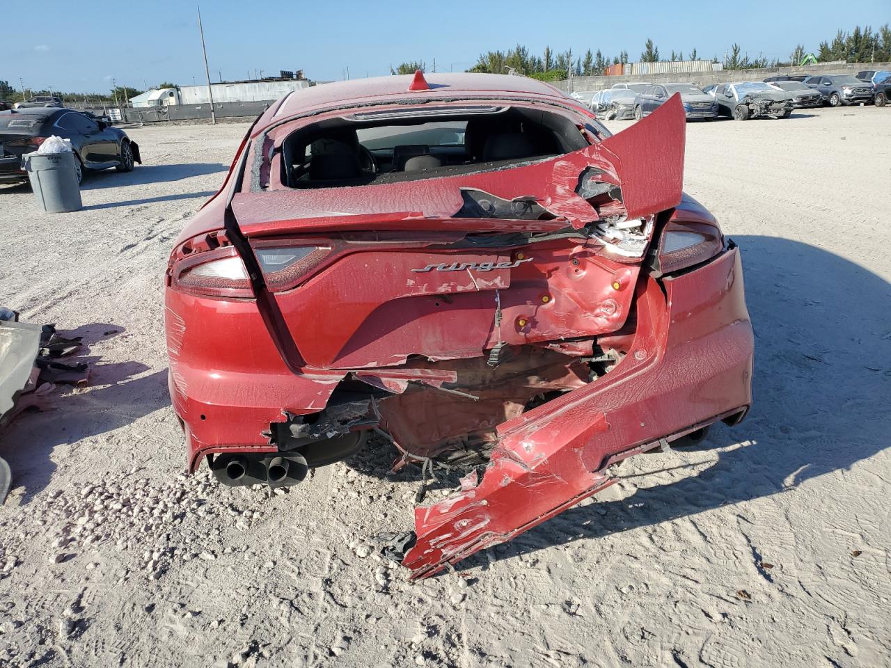 2018 KIA Stinger VIN KNAE55LC8J6012645 Copart auction photo, front end / rear end damage thumbnail 6
