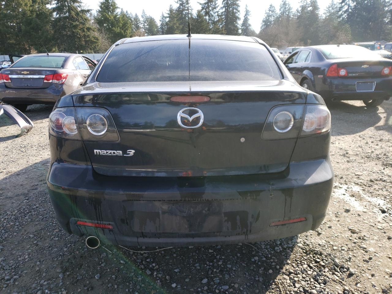 2009 Mazda 3 VIN JM1BK32F491233652 Copart auction photo, side / front end damage thumbnail 6