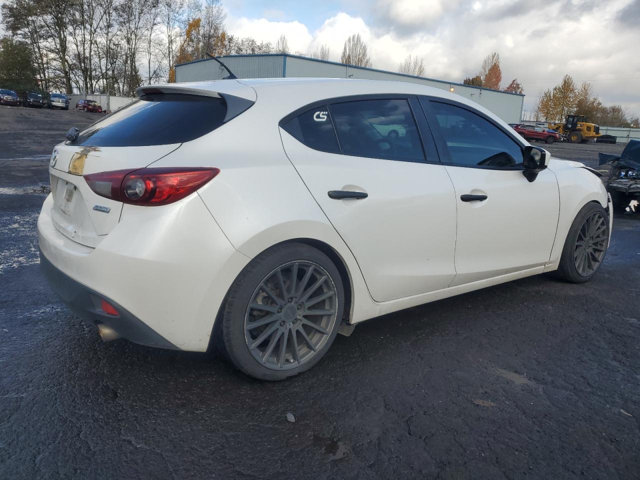 2014 Mazda 3 VIN JM1BM1K70E1199825 Copart auction photo, front end / rear end damage thumbnail 3