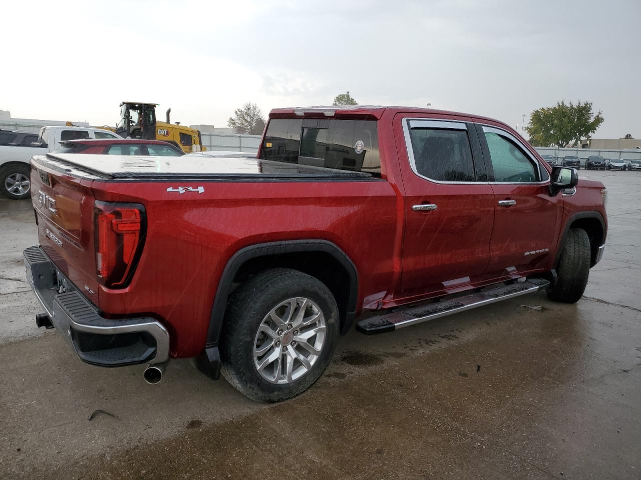 2021 GMC Sierra VIN 3GTU9DED9MG248758 Copart auction photo, side / front end damage thumbnail 3