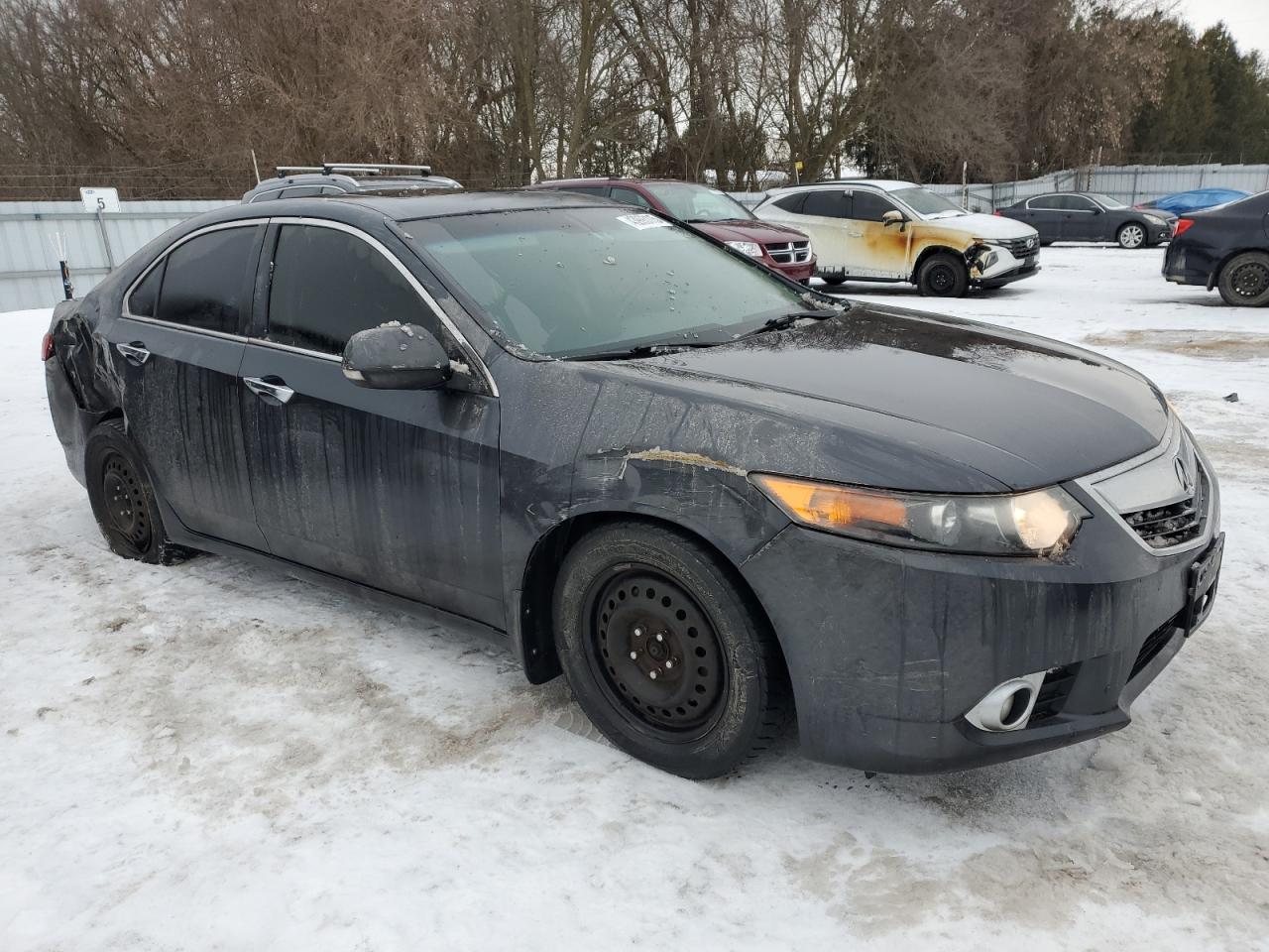 2012 Acura TSX VIN JH4CU2F41CC801366 Copart auction photo, rear end / front end damage thumbnail 4