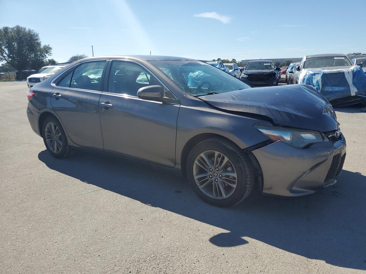 2017 Toyota Camry VIN 4T1BF1FK7HU289125 Copart auction photo, front end / side damage thumbnail 4