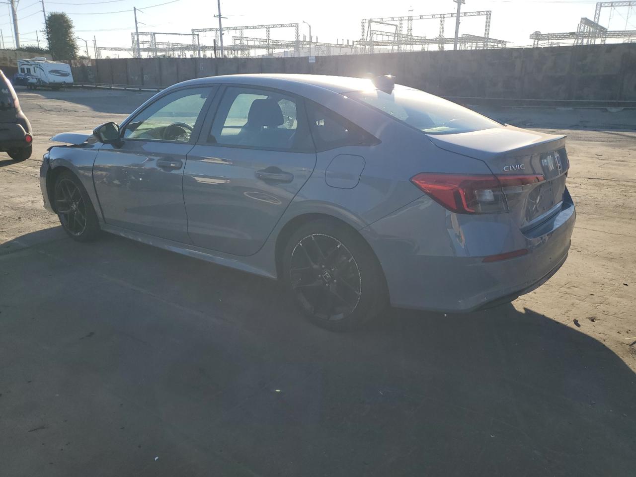 2022 Honda Civic VIN 2HGFE2F54NH509670 Copart auction photo, front end / side damage thumbnail 2