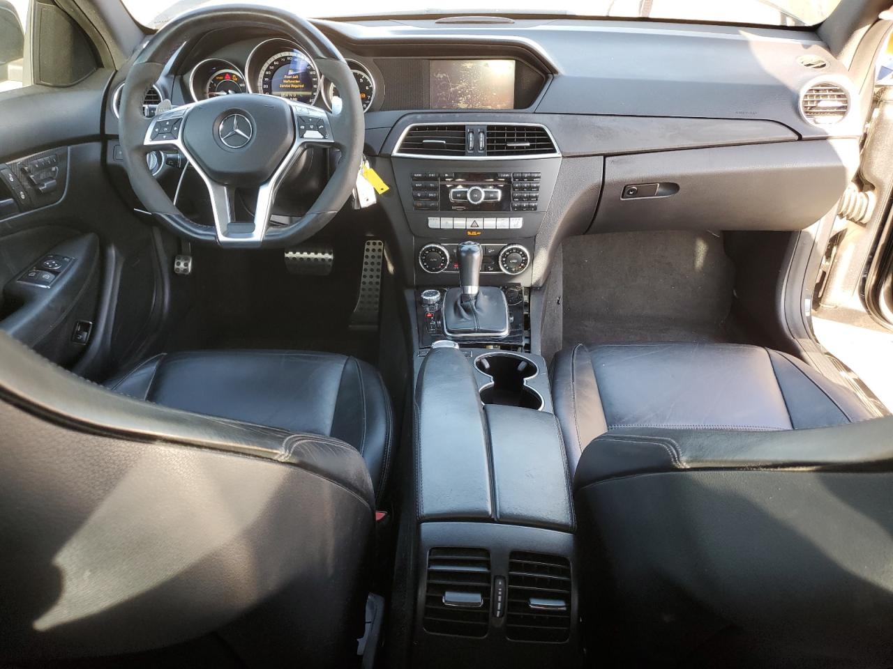 2013 Mercedes-Benz C-klasse VIN WDDGJ7HB4DF969982 Copart auction photo, front end / side damage thumbnail 8