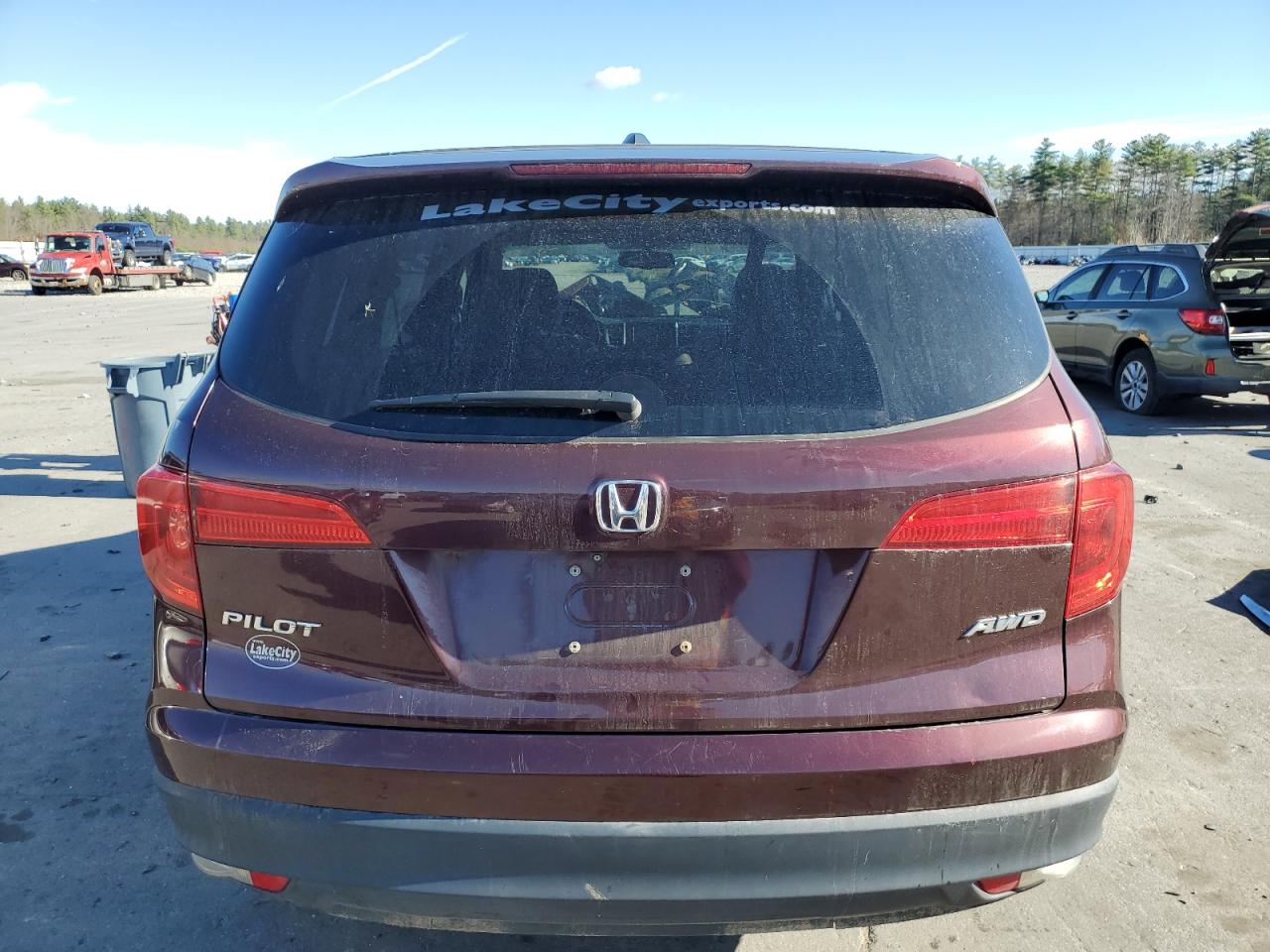 2016 Honda Pilot VIN 5FNYF6H55GB124829 Copart auction photo, front end damage thumbnail 6