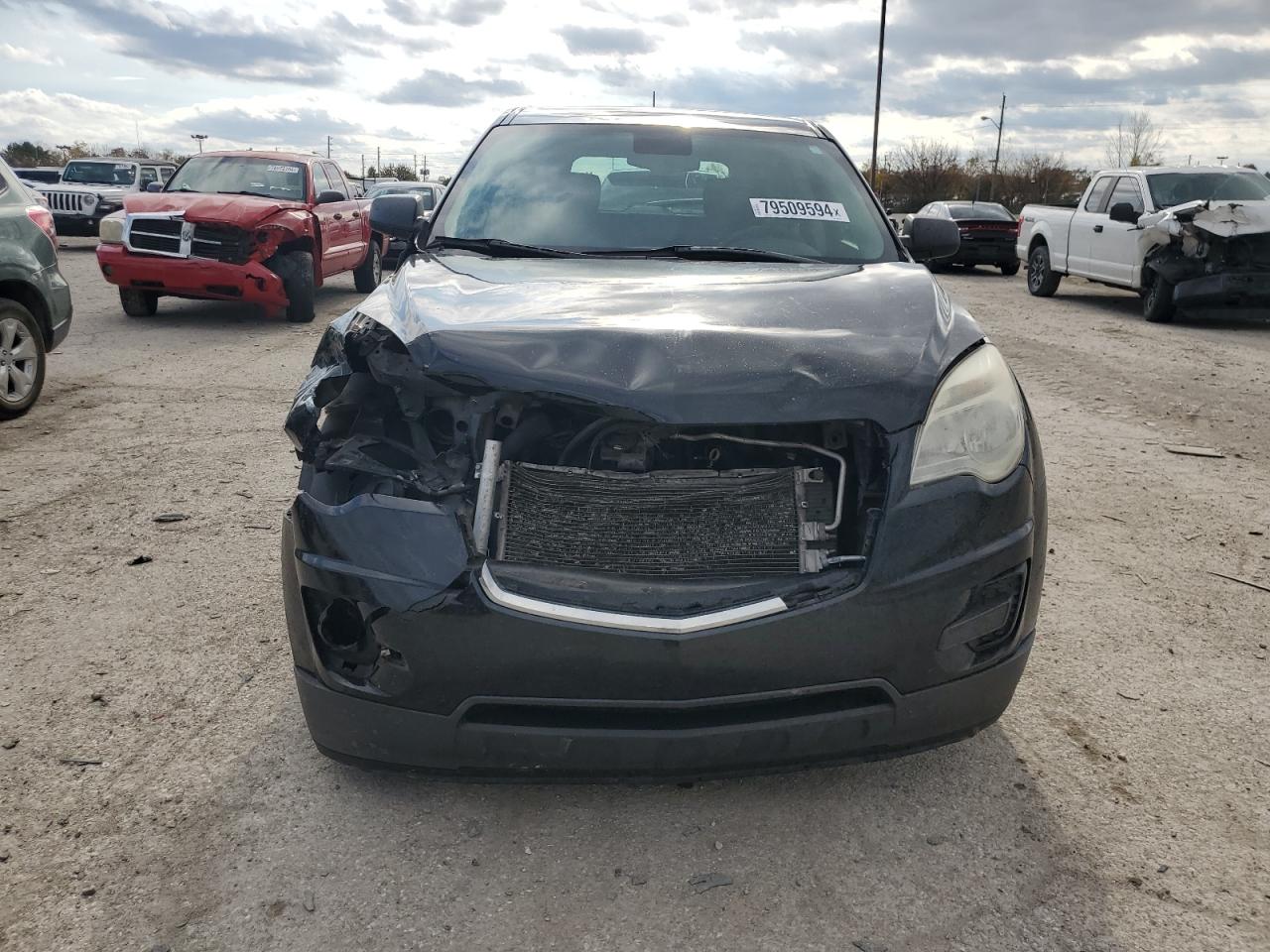 2013 Chevrolet Equinox VIN 2GNALBEKXD1268105 Copart auction photo, front end / hail damage thumbnail 5
