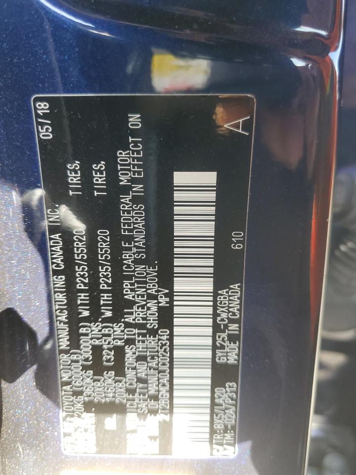 2018 Lexus RX VIN 2T2BGMCA0JC025340 Copart auction photo, rear end damage thumbnail 15