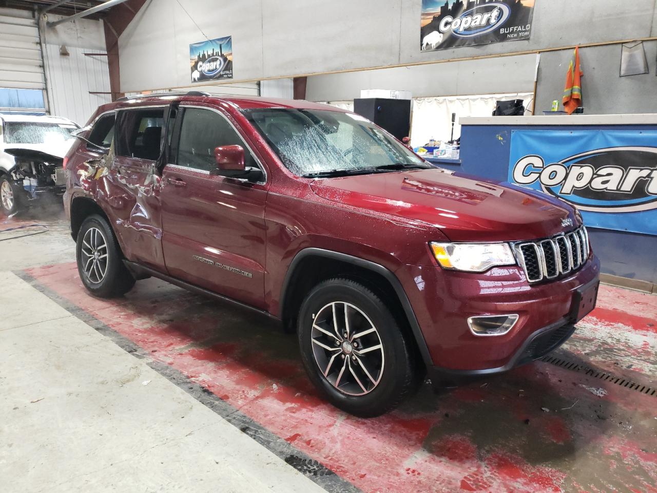 2018 Jeep Grand Cherokee VIN 1C4RJFAG2JC477080 Copart auction photo, side damage thumbnail 4