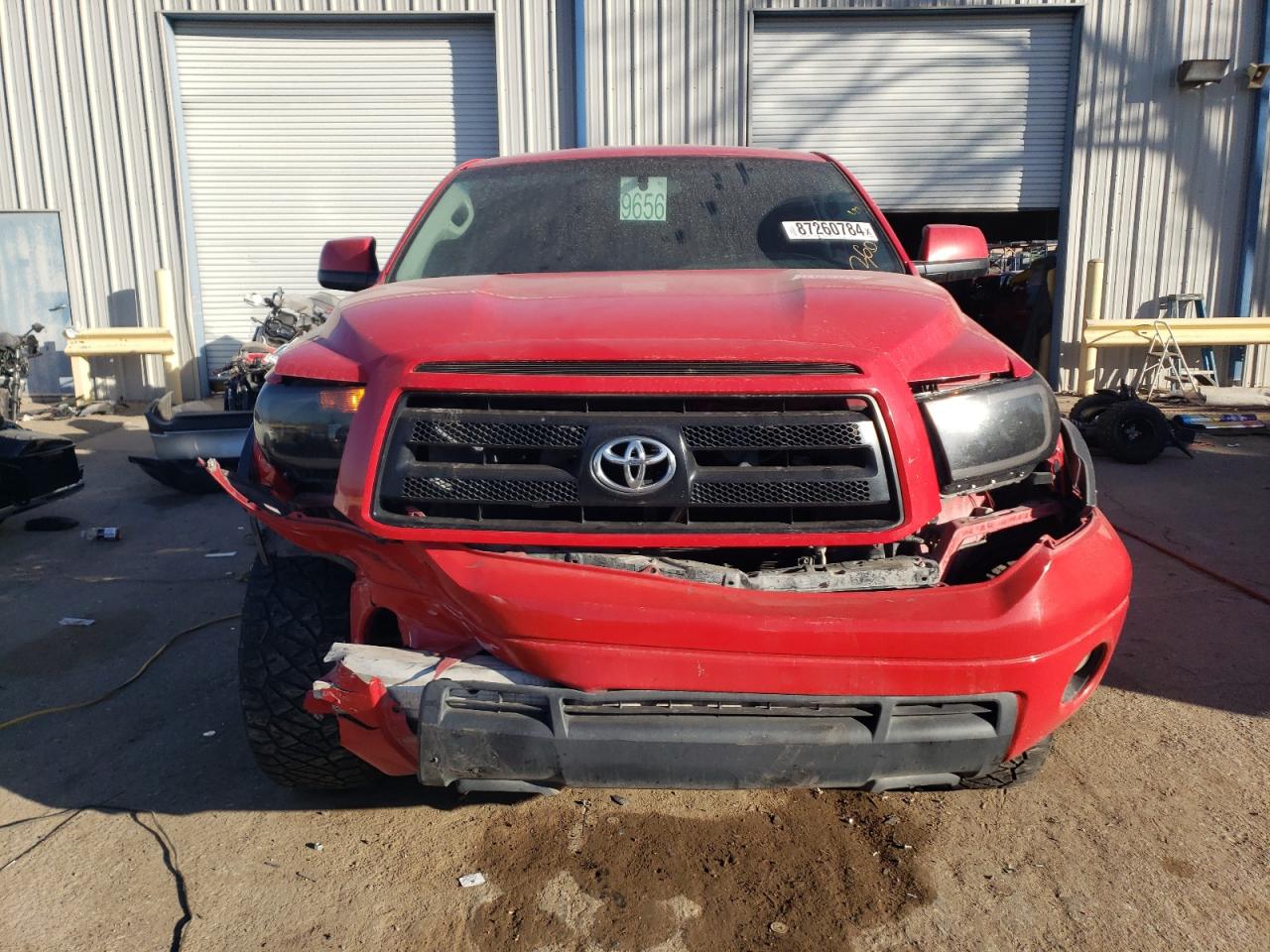 2010 Toyota Tundra VIN 5TFRY5F17AX076028 Copart auction photo, front end damage thumbnail 5