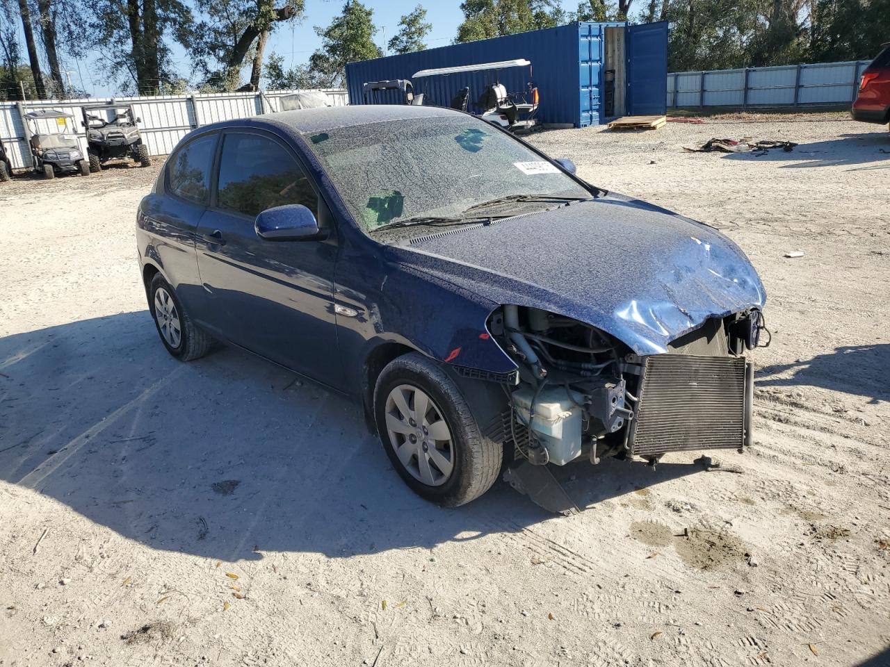 2010 Hyundai Accent VIN KMHCM3AC5AU151000 Copart auction photo, frame damage / front end damage thumbnail 4
