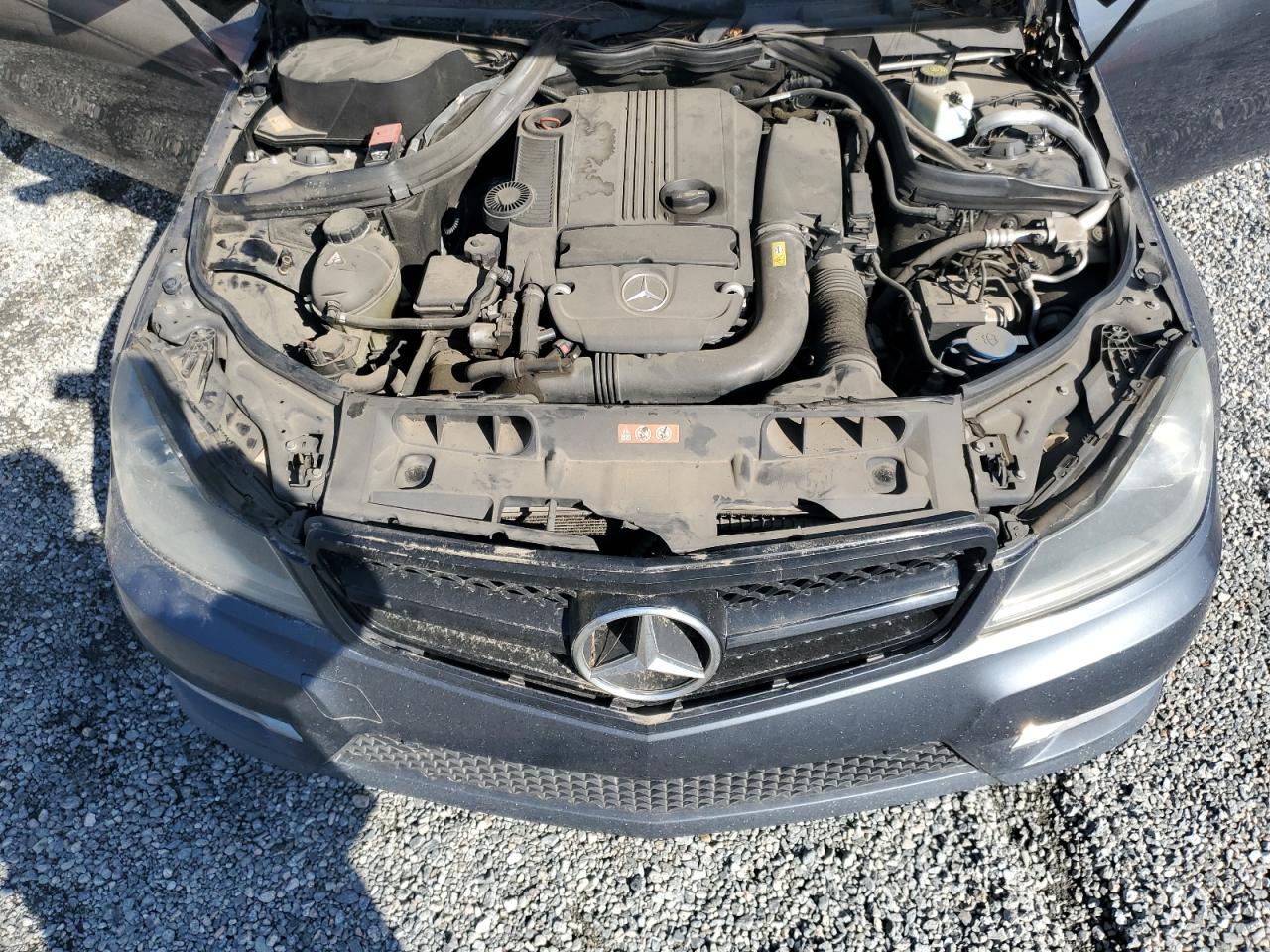 2013 Mercedes-Benz C-klasse VIN WDDGJ4HB8DG021254 Copart auction photo, mechanical damage thumbnail 11