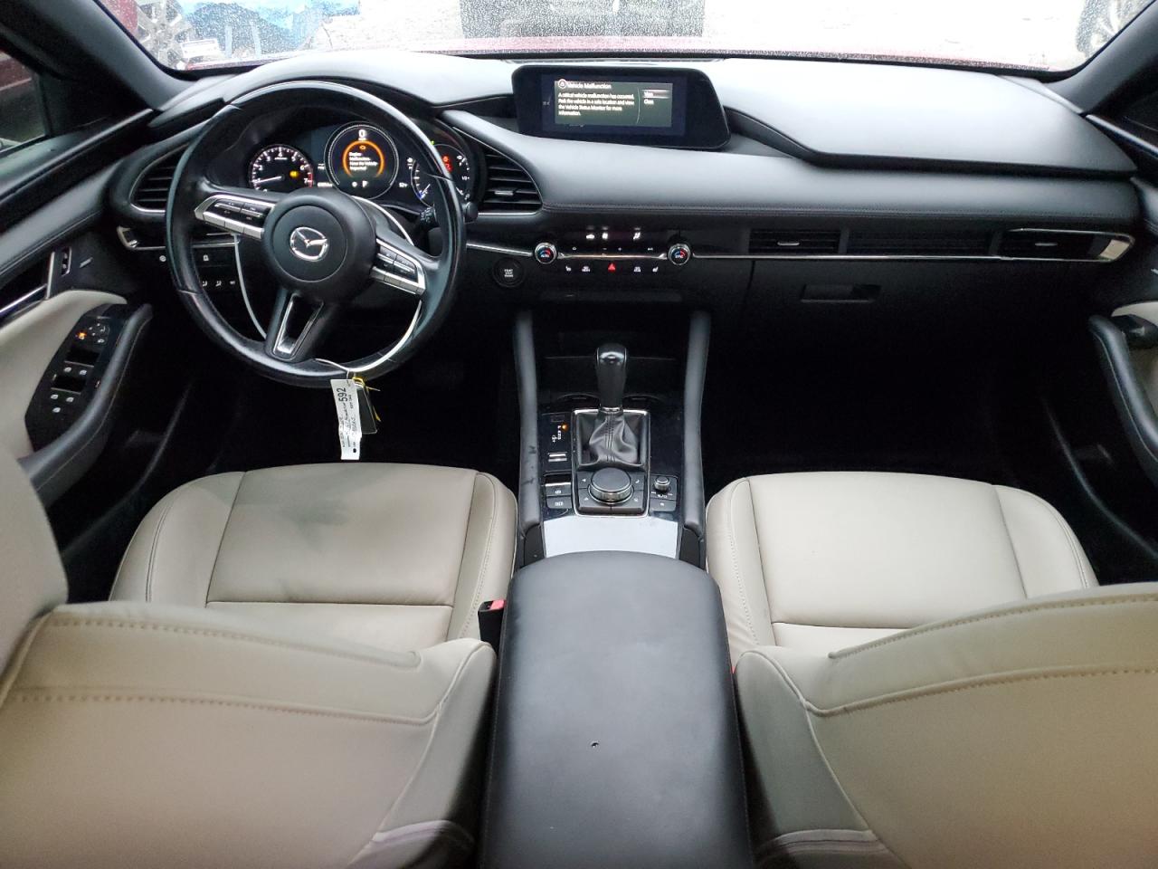 2019 Mazda 3 VIN JM1BPAMM6K1141420 Copart auction photo, side / front end damage thumbnail 8