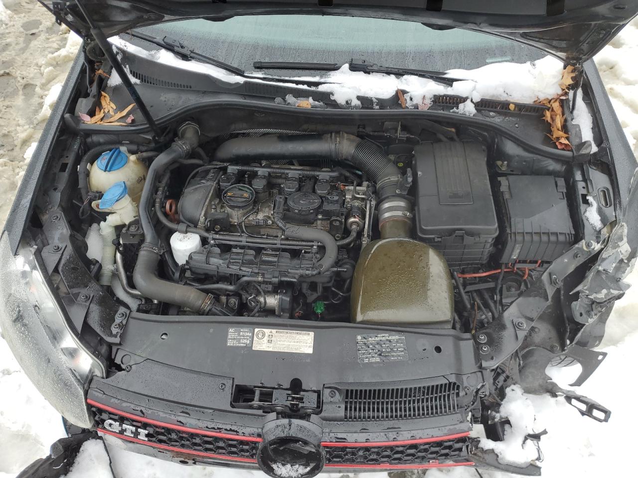 2010 Volkswagen GTI VIN WVWHV7AJ3AW157413 Copart auction photo, front end damage thumbnail 11