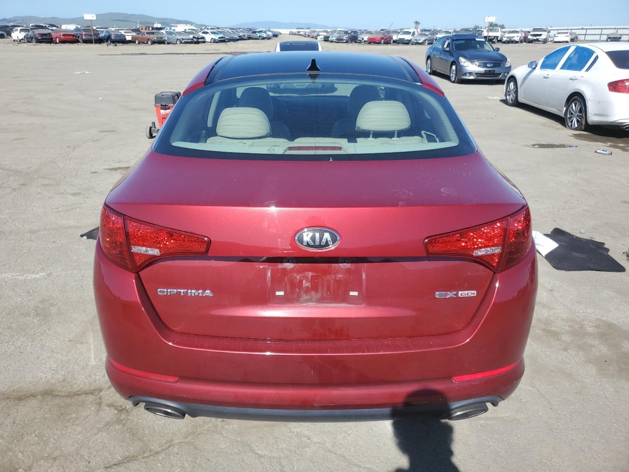 2013 KIA Optima VIN 5XXGN4A75DG248882 Copart auction photo, front end damage thumbnail 6