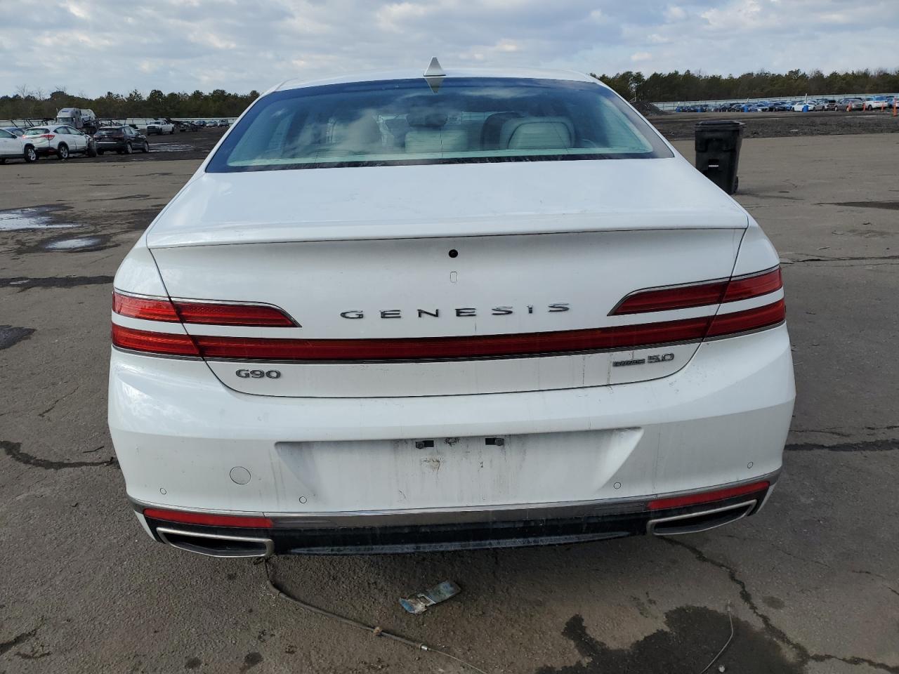 2020 Genesis G90 VIN KMTF54PHXLU078198 Copart auction photo, front end / minor dent/scratches damage thumbnail 6