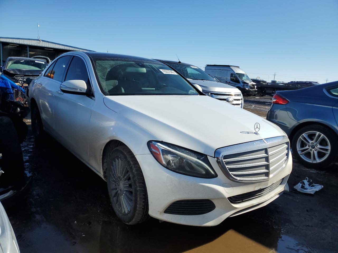 2015 Mercedes-Benz C-klasse VIN 55SWF4KBXFU013698 Copart auction photo, rear end damage thumbnail 4