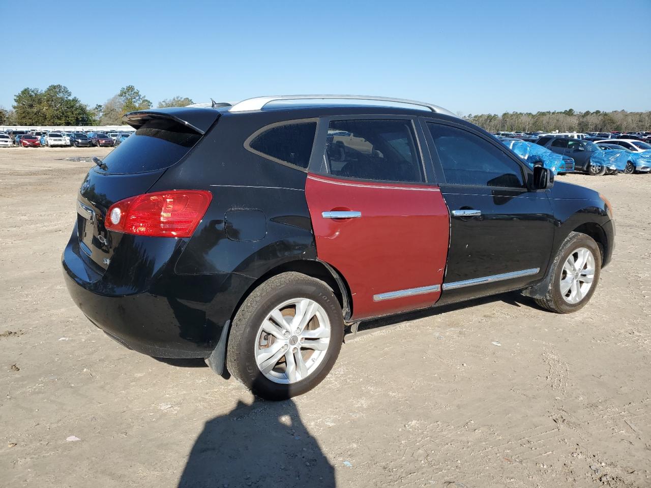 2013 Nissan Rogue VIN JN8AS5MT5DW526454 Copart auction photo, side damage thumbnail 3