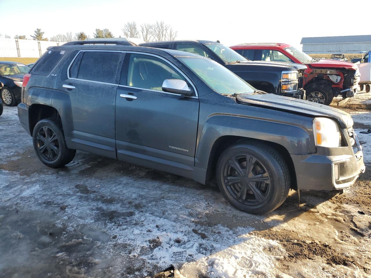 2017 GMC Terrain VIN 2GKALNEK4H6331142 Copart auction photo, all over damage thumbnail 4