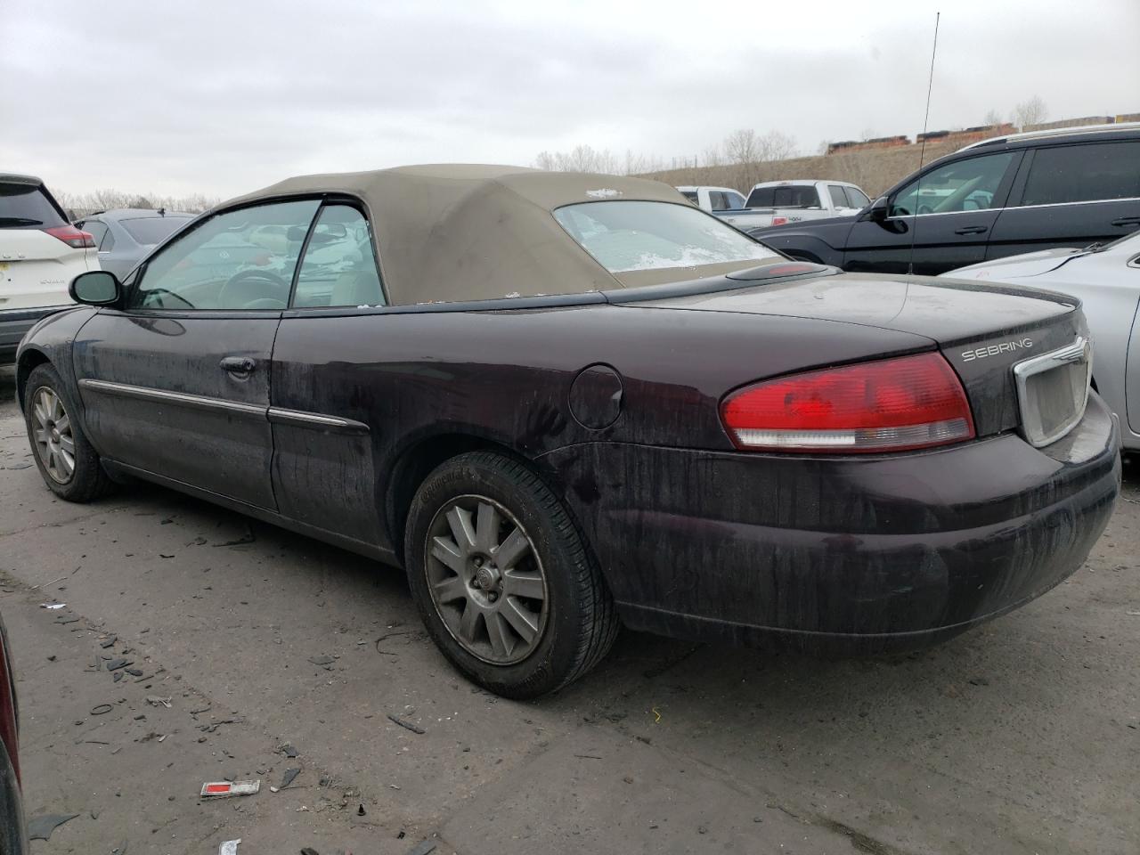 2004 Chrysler Sebring VIN 1C3EL65RX4N251838 Copart auction photo, front end / hail damage thumbnail 2
