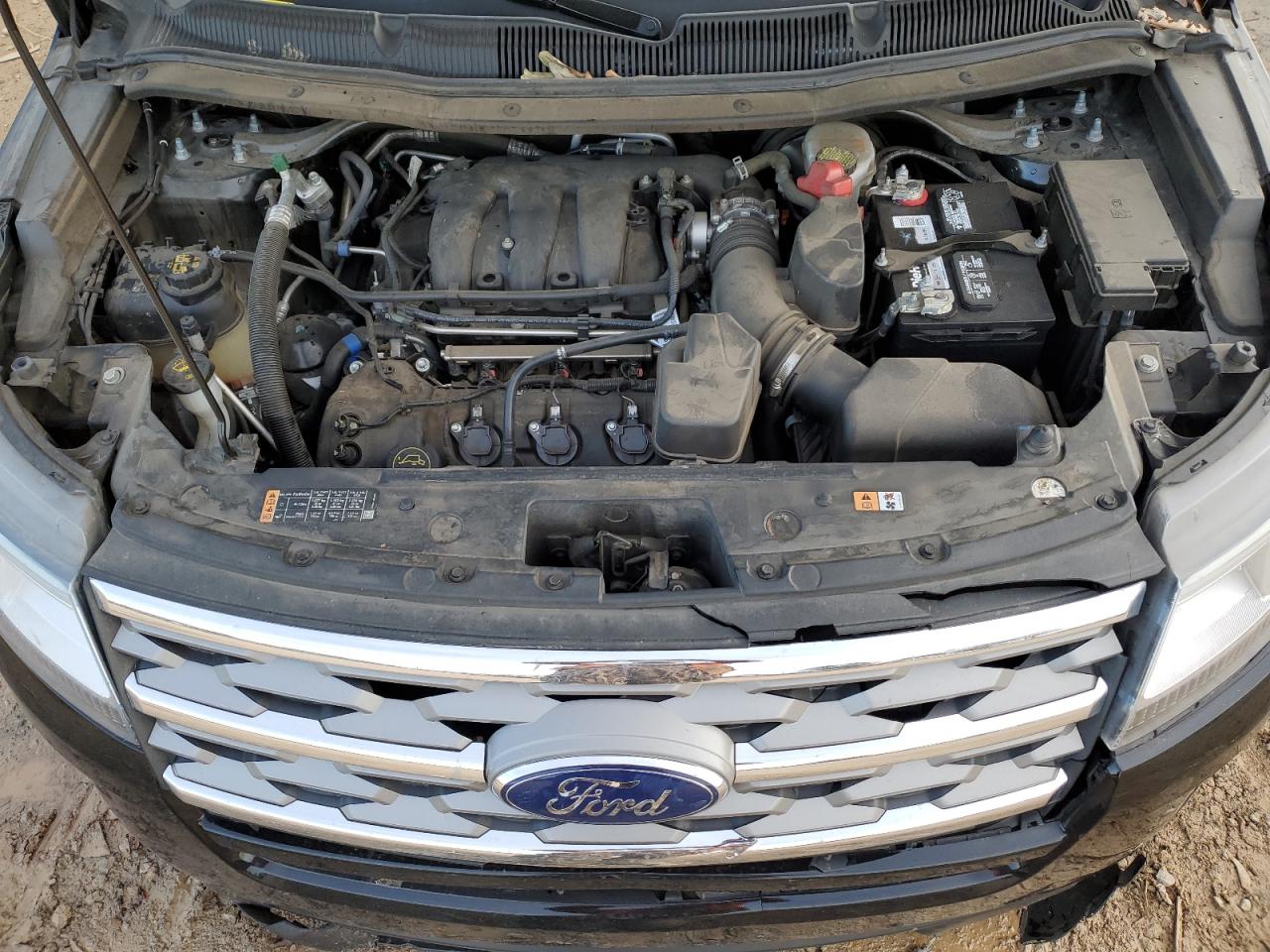 2018 Ford Explorer VIN 1FM5K7D89JGB84478 Copart auction photo, front end / undercarriage damage thumbnail 14