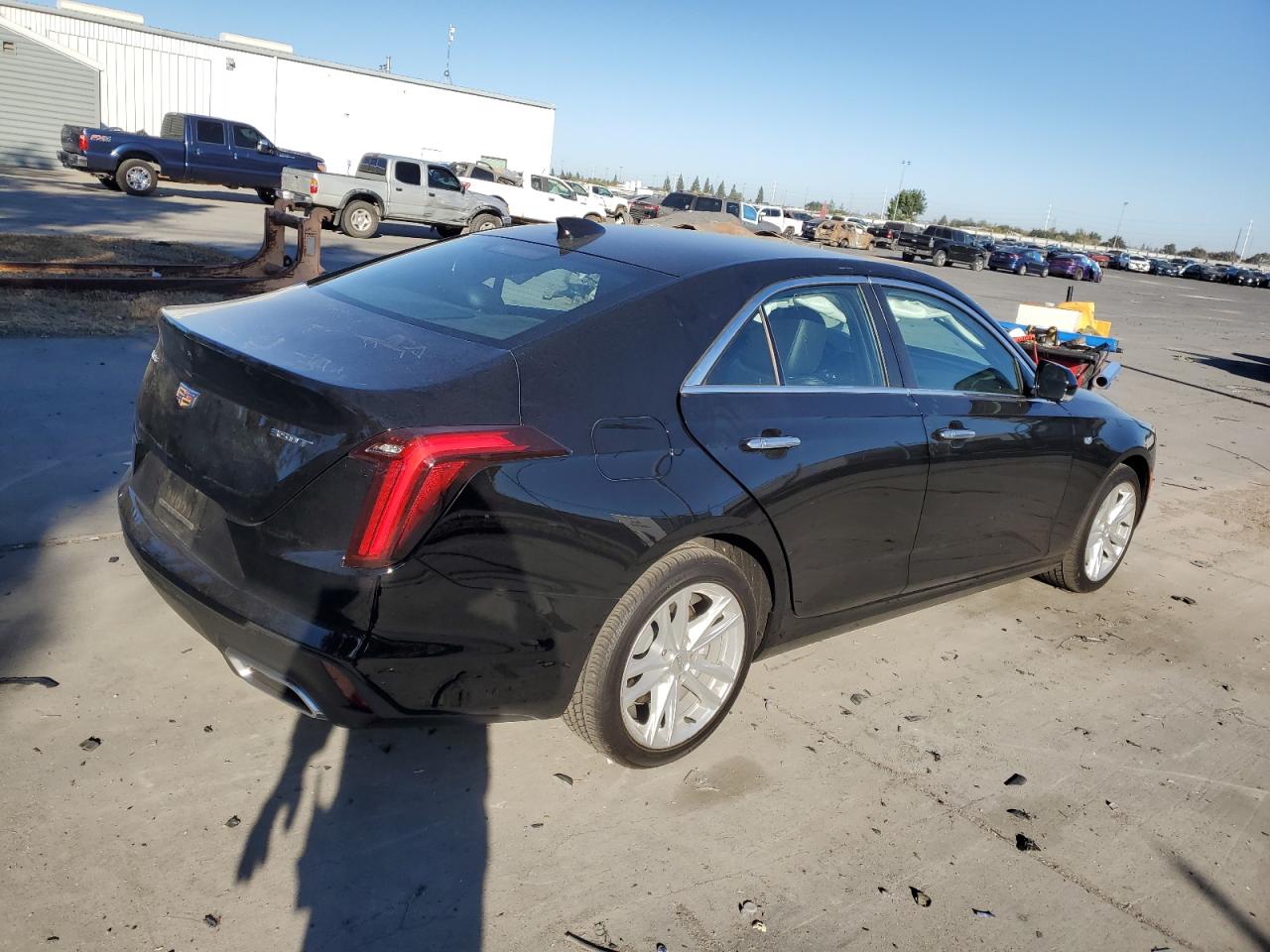 2021 Cadillac CT4 VIN 1G6DA5RK8M0144825 Copart auction photo, side damage thumbnail 3