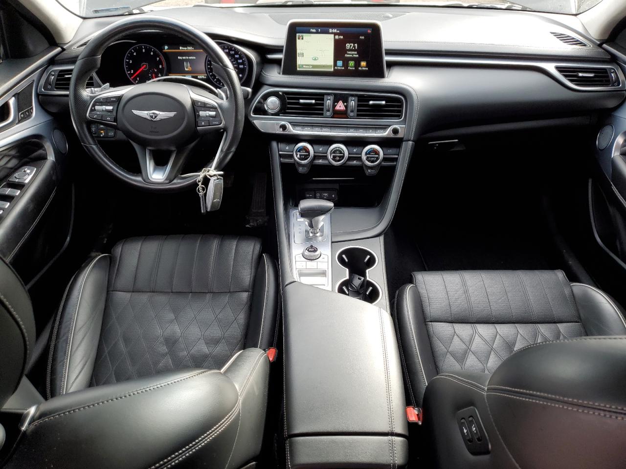 2020 Genesis G70 VIN KMTG44LAXLU063118 Copart auction photo, rear end / minor dent/scratches damage thumbnail 8
