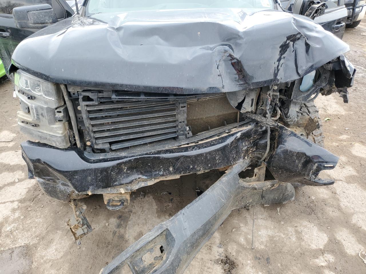 2021 Chevrolet Silverado VIN 1GCUYEED5MZ393434 Copart auction photo, front end / rear end damage thumbnail 12