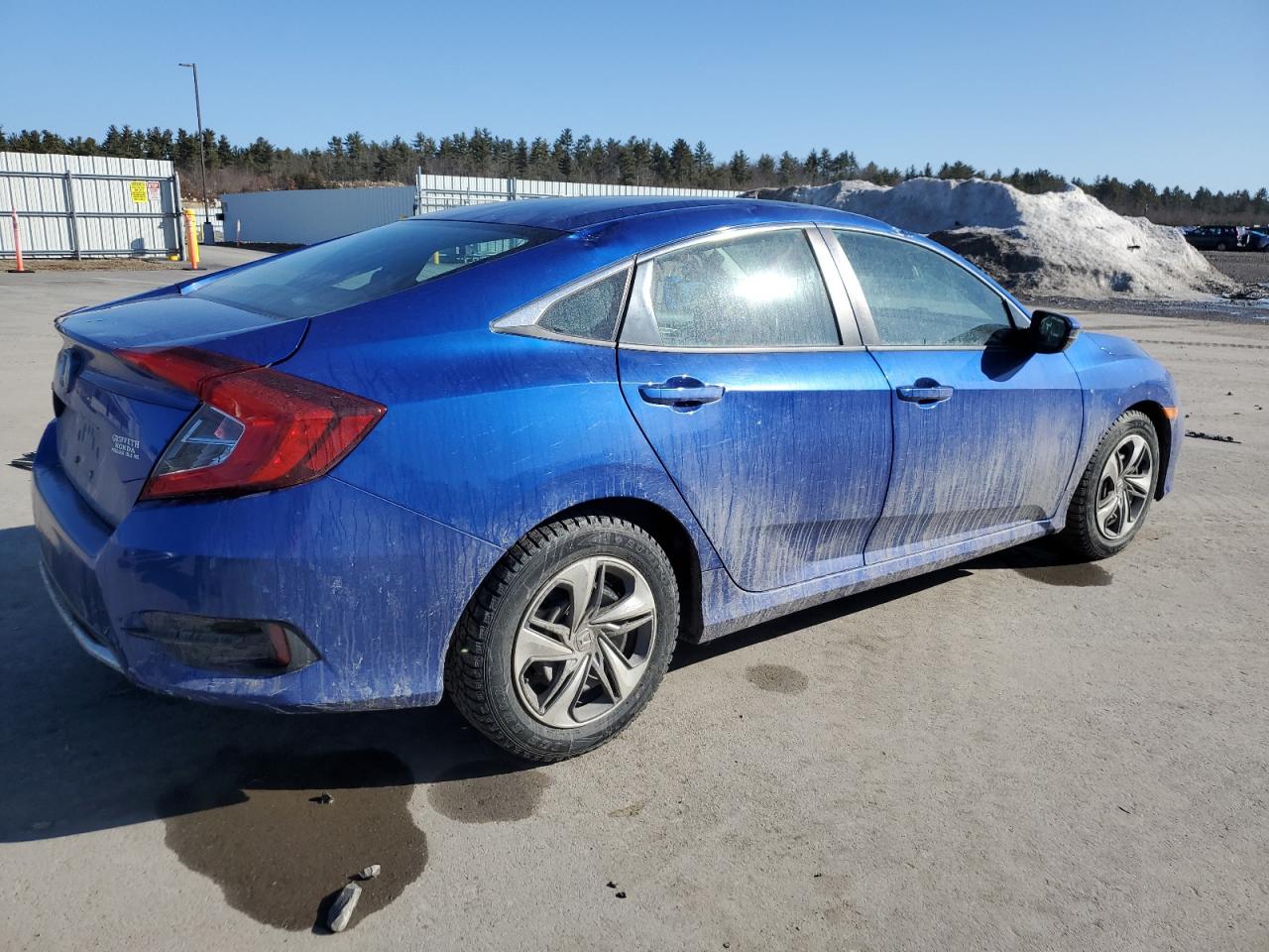 2019 Honda Civic VIN 2HGFC2F68KH540060 Copart auction photo, top/roof / front end damage thumbnail 3