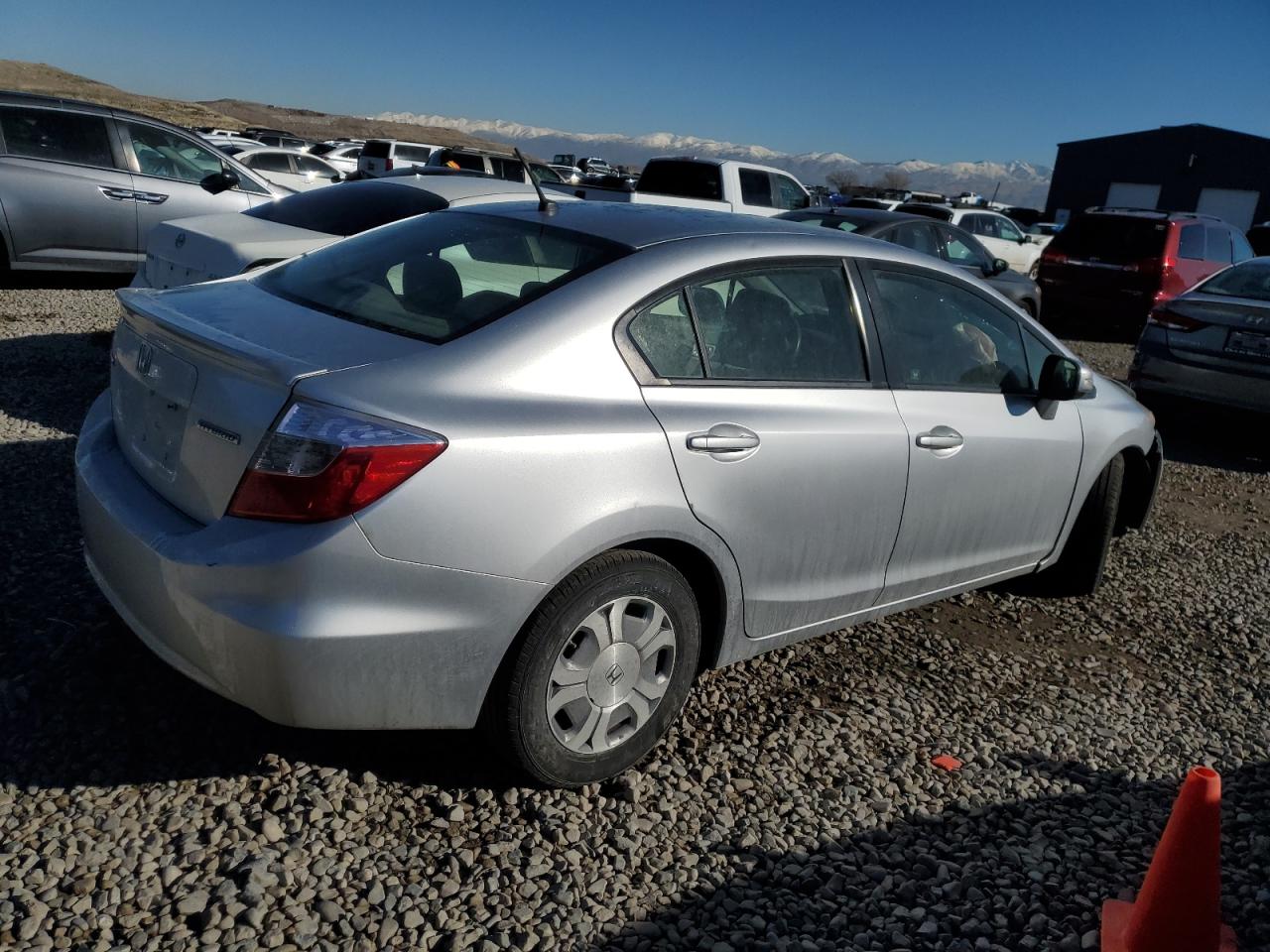 2012 Honda Civic VIN JHMFB4F23CS008783 Copart auction photo, front end damage thumbnail 3