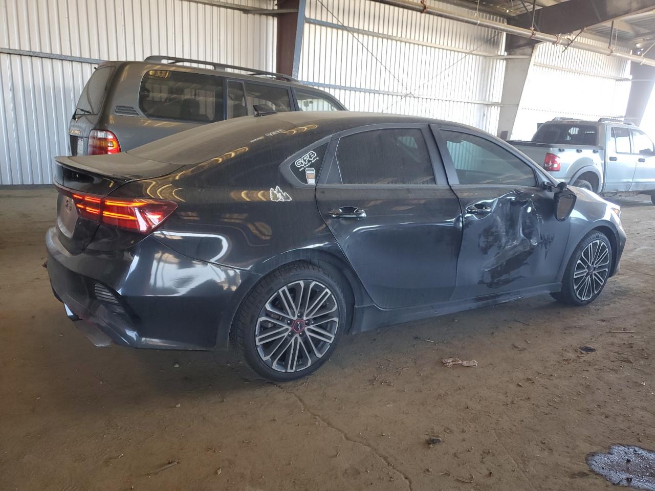 2023 KIA Forte VIN 3KPF44AC2PE541454 Copart auction photo, rear end / side damage thumbnail 3