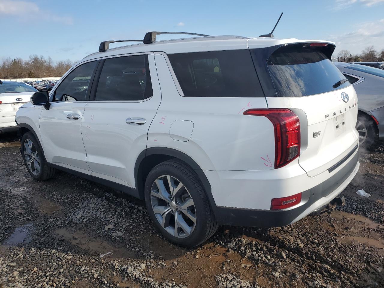 2020 Hyundai Palisade VIN KM8R4DHE2LU155368 Copart auction photo, front end damage thumbnail 2