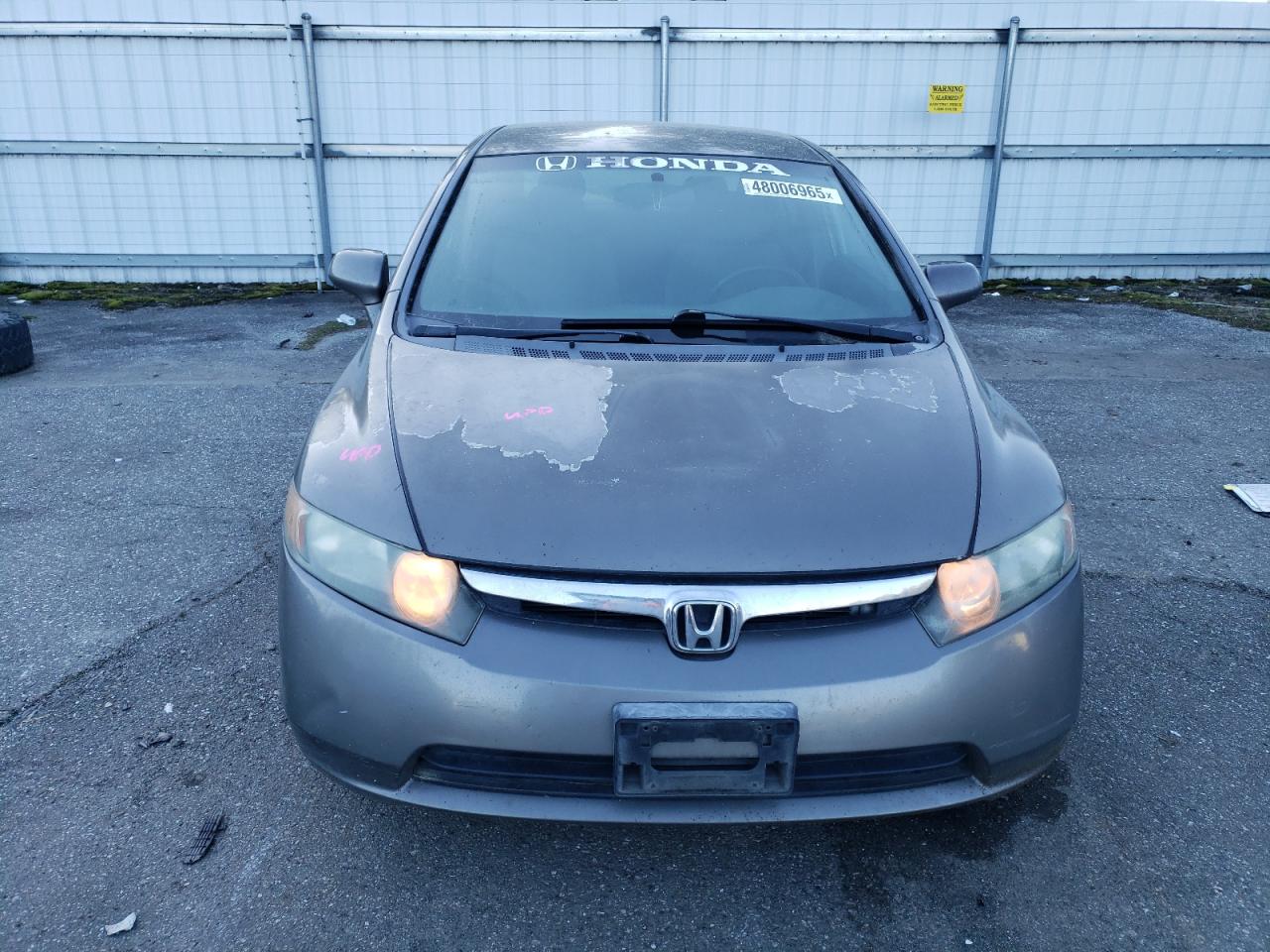 2008 Honda Civic VIN 2HGFA16548H307714 Copart auction photo, front end damage thumbnail 5