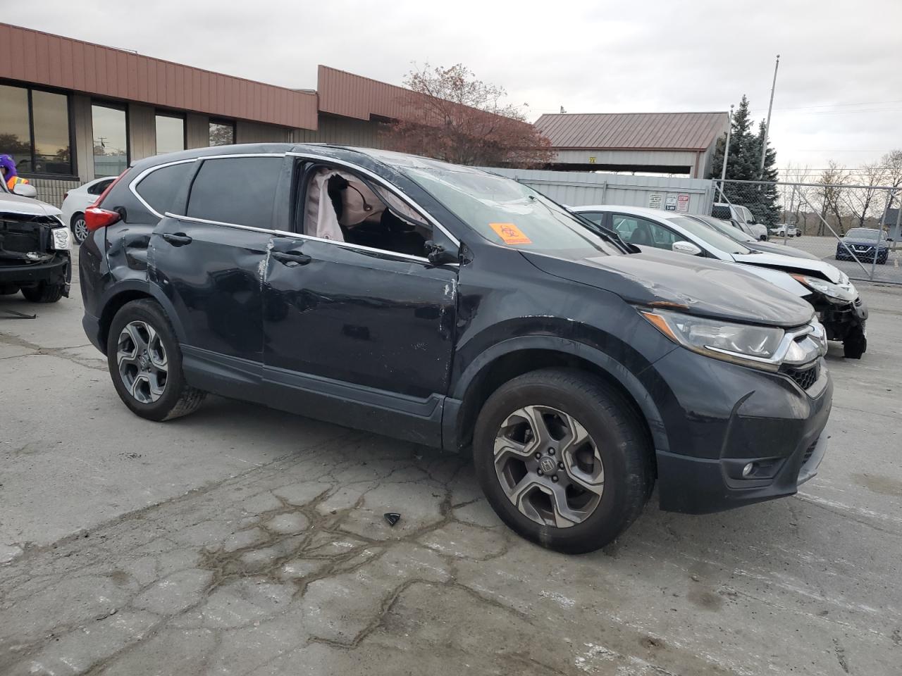 2017 Honda CR-V VIN 2HKRW2H53HH682016 Copart auction photo, rollover damage thumbnail 4