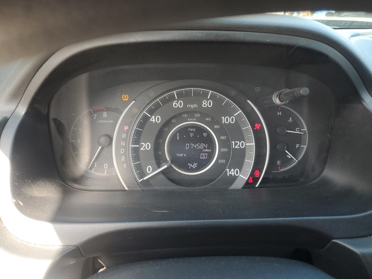 2013 Honda CR-V VIN 2HKRM4H37DH607281 Copart auction photo, front end / hail damage thumbnail 9