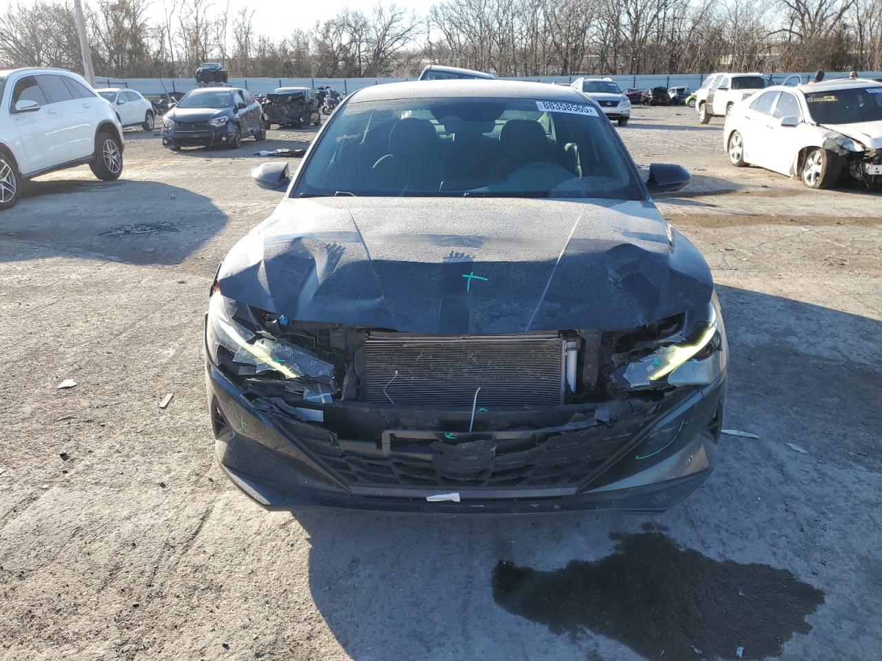 2021 Hyundai Elantra VIN 5NPLM4AG5MH004395 Copart auction photo, front end / minor dent/scratches damage thumbnail 5