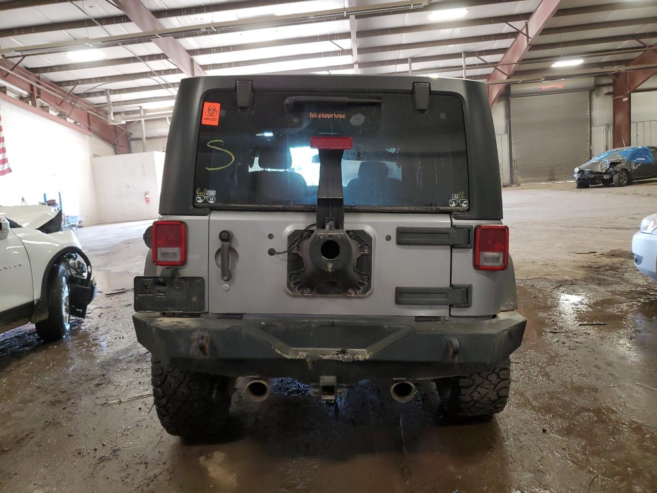 2016 Jeep Wrangler VIN 1C4AJWBG2GL307824 Copart auction photo, biohazard/chemical / front end damage thumbnail 6