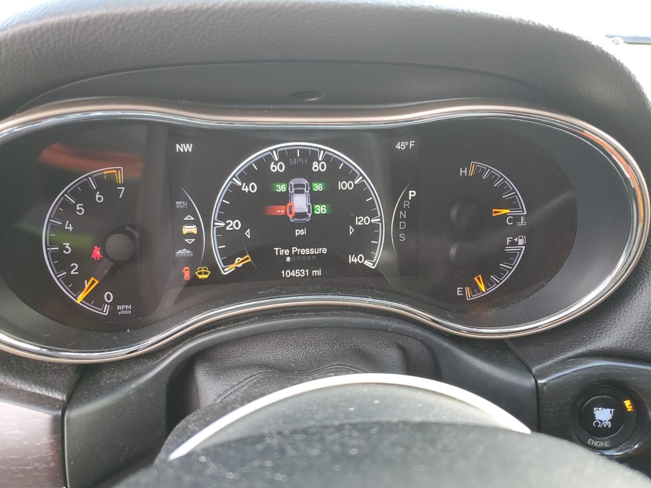 2014 Jeep Grand Cherokee VIN 1C4RJFBG1EC469587 Copart auction photo, rear end damage thumbnail 9