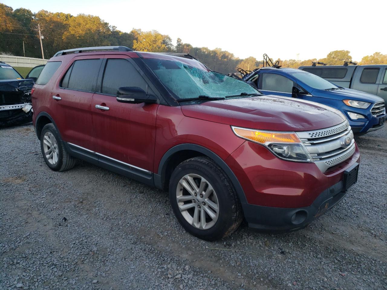2015 Ford Explorer VIN 1FM5K8D85FGC60260 Copart auction photo, top/roof damage thumbnail 4