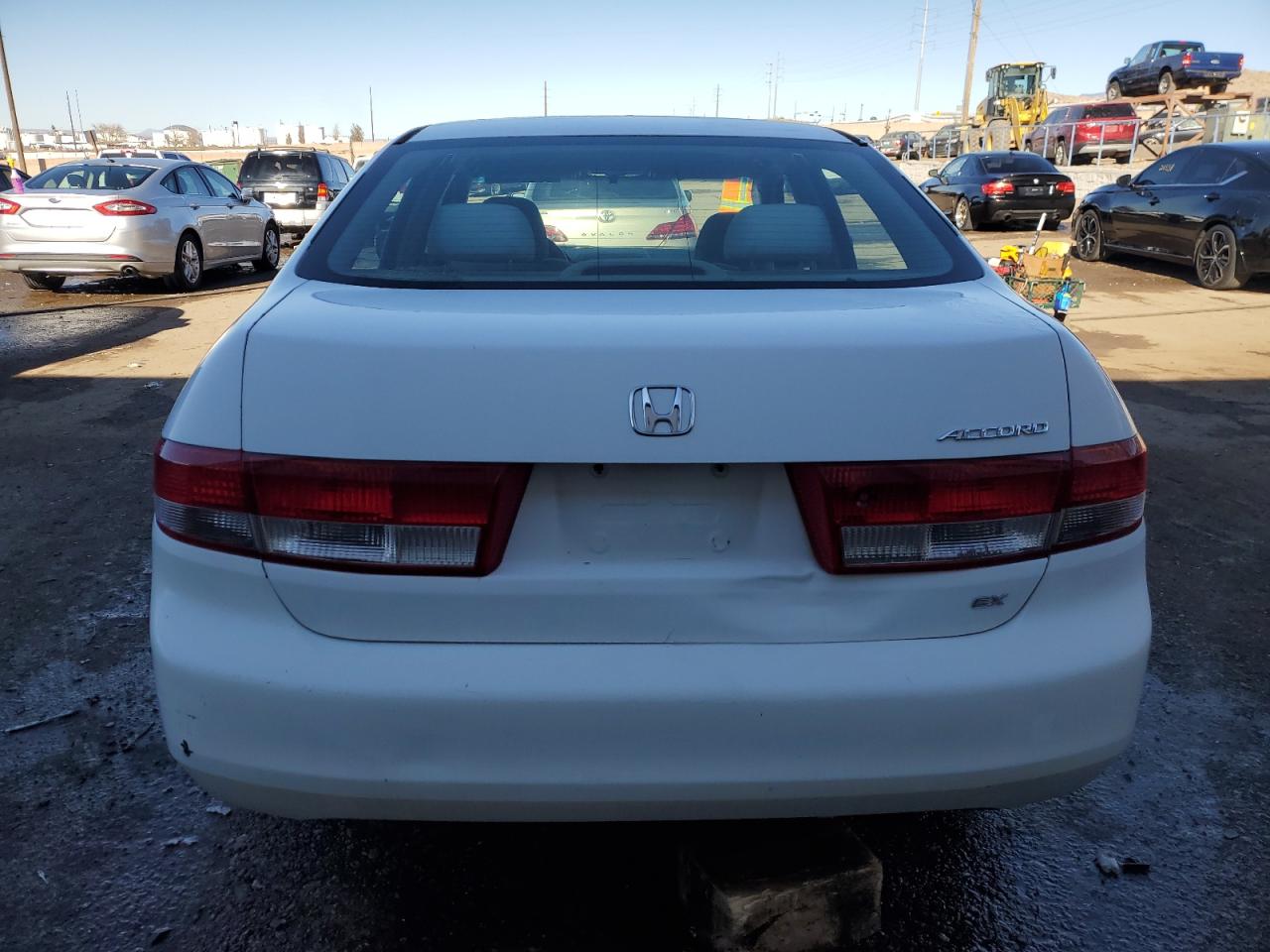 2003 Honda Accord VIN 1HGCM56643A088030 Copart auction photo, side / front end damage thumbnail 6