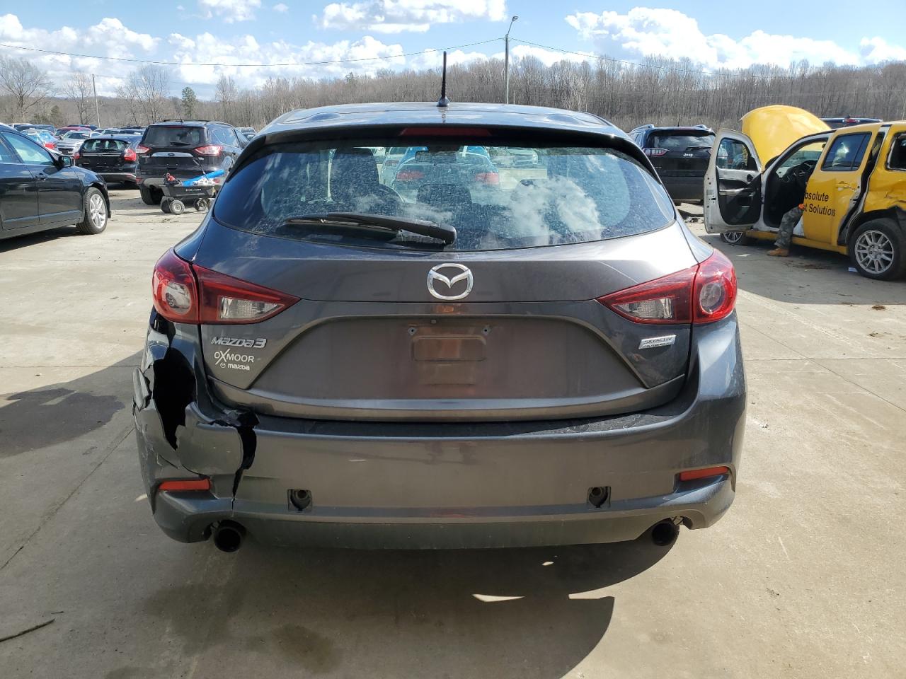 2018 Mazda 3 VIN 3MZBN1K70JM225539 Copart auction photo, rear end damage thumbnail 6