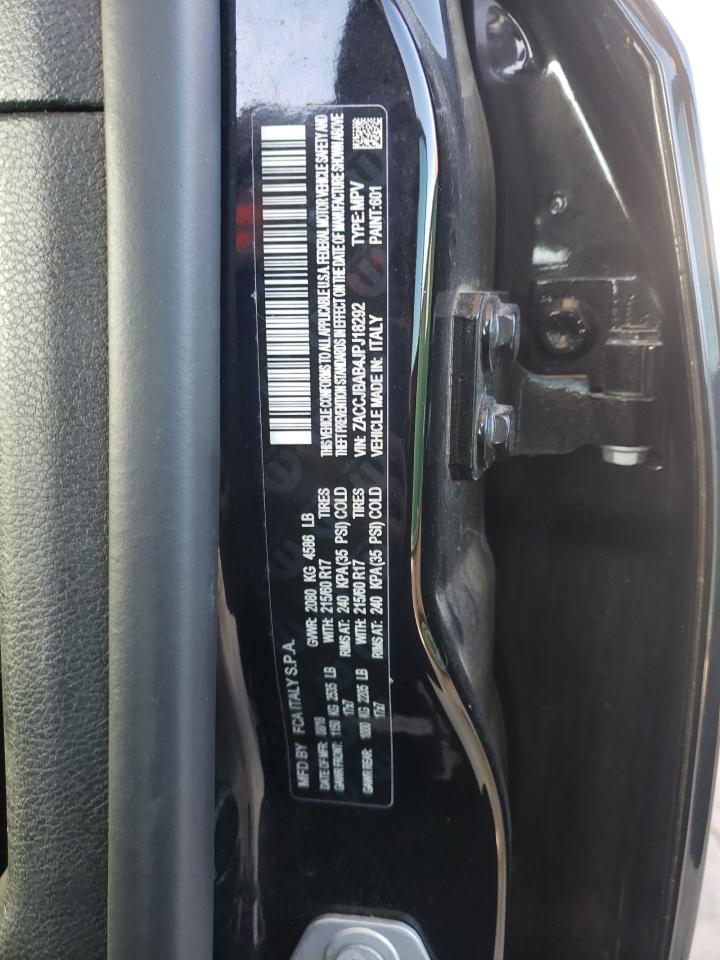 2018 Jeep Renegade VIN ZACCJBAB4JPJ18292 Copart auction photo, front end / side damage thumbnail 14