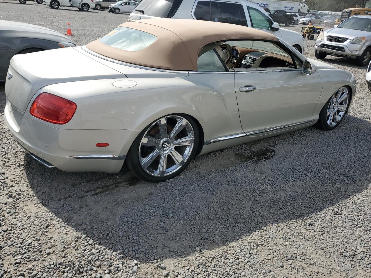 2013 Bentley Continental VIN SCBGR3ZA5DC080940 Copart auction photo, water/flood damage thumbnail 3