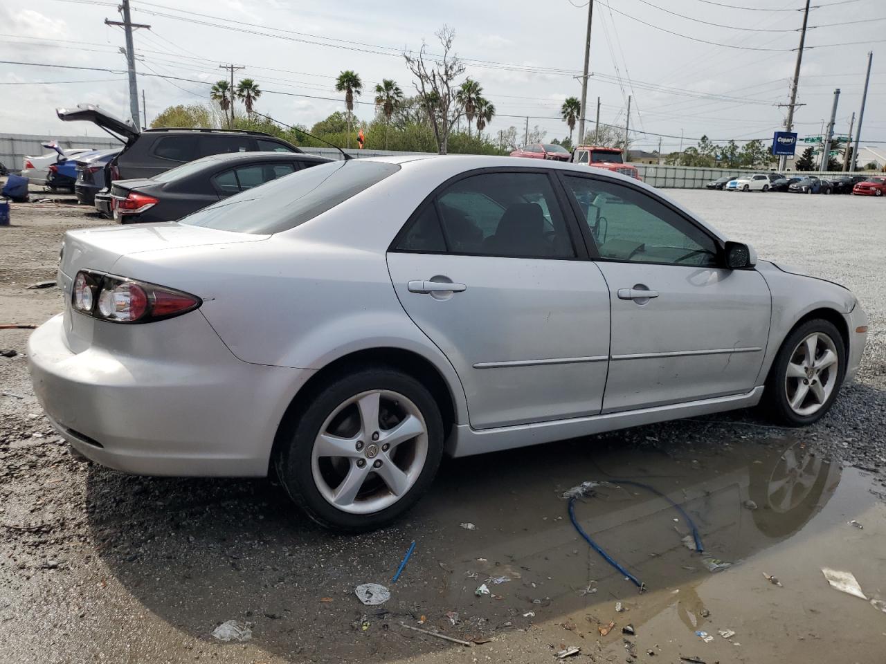 2008 Mazda 6 VIN 1YVHP80C185M02724 Copart auction photo, front end / side damage thumbnail 3