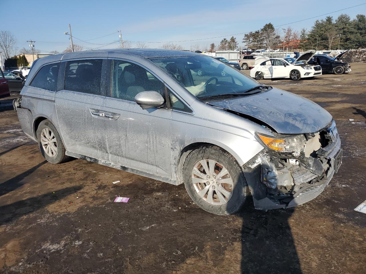 2016 Honda Odyssey VIN 5FNRL5H61GB045660 Copart auction photo, rear end / front end damage thumbnail 4