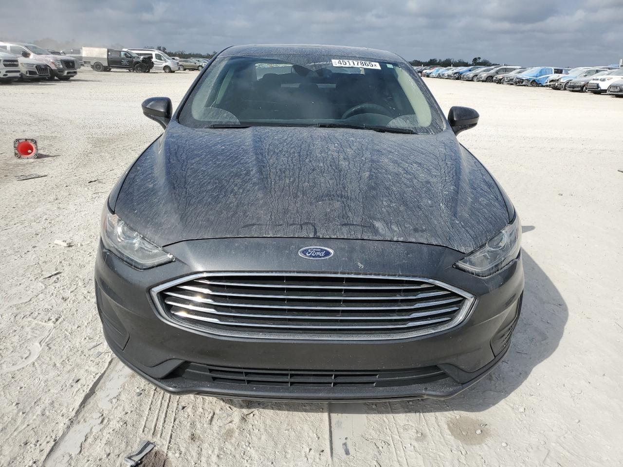 2020 Ford Fusion VIN 3FA6P0LU2LR161349 Copart auction photo, rear end / side damage thumbnail 5