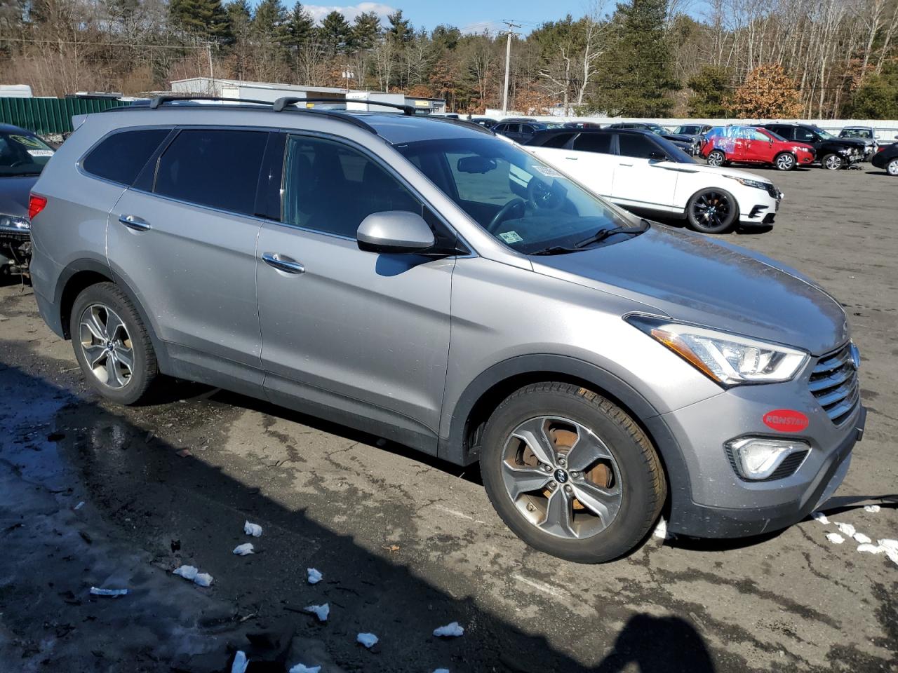 2016 Hyundai Santa Fe VIN KM8SMDHF5GU144235 Copart auction photo, side / front end damage thumbnail 4