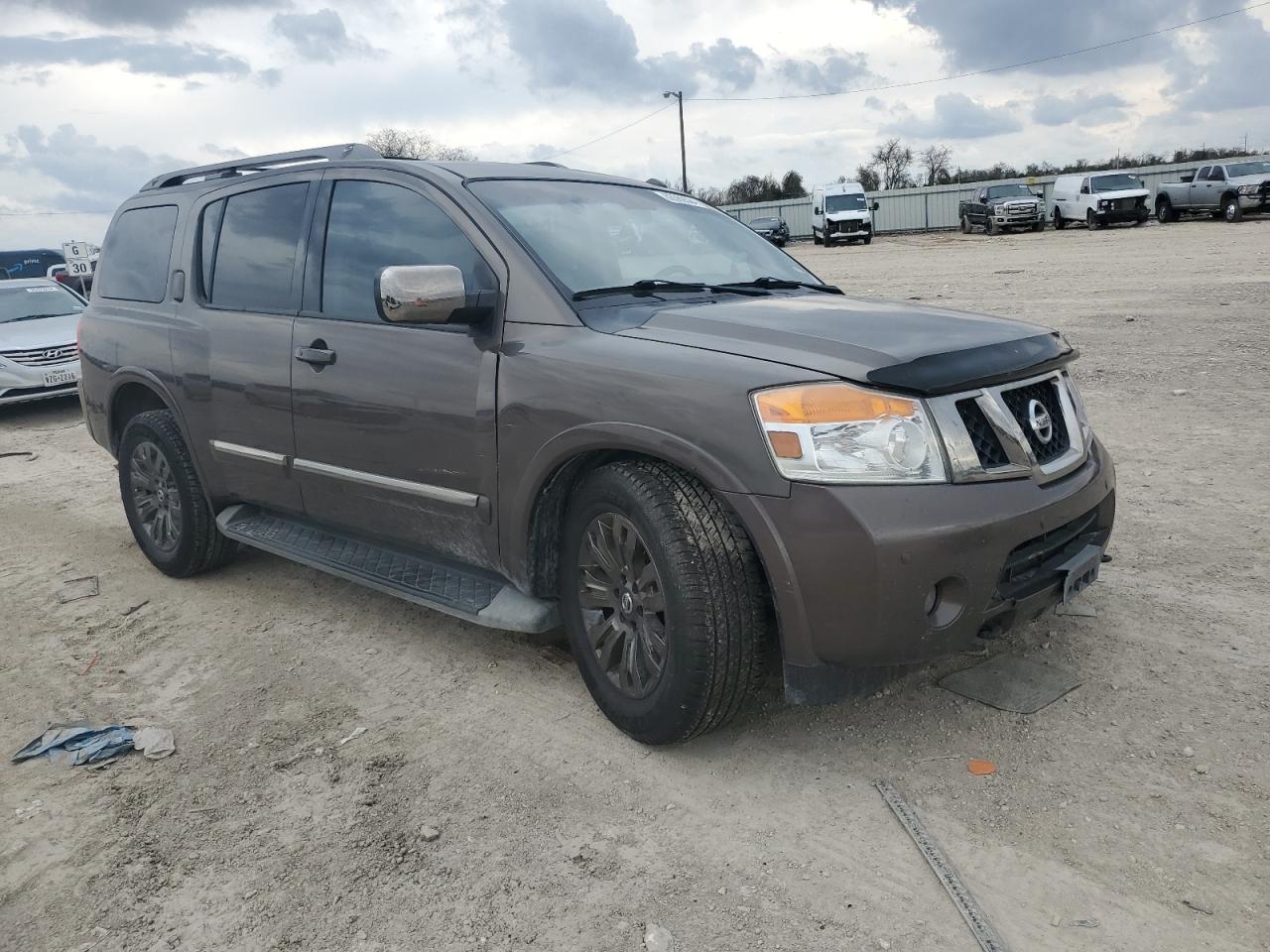 2015 Nissan Armada VIN 5N1BA0NF6FN616005 Copart auction photo, all over damage thumbnail 4