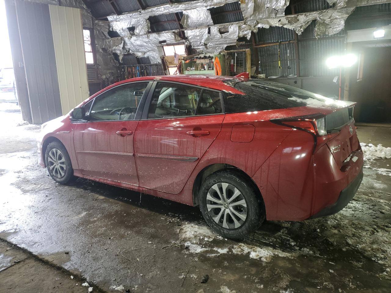 2019 Toyota Prius VIN JTDL9RFU9K3009136 Copart auction photo, front end / side damage thumbnail 2