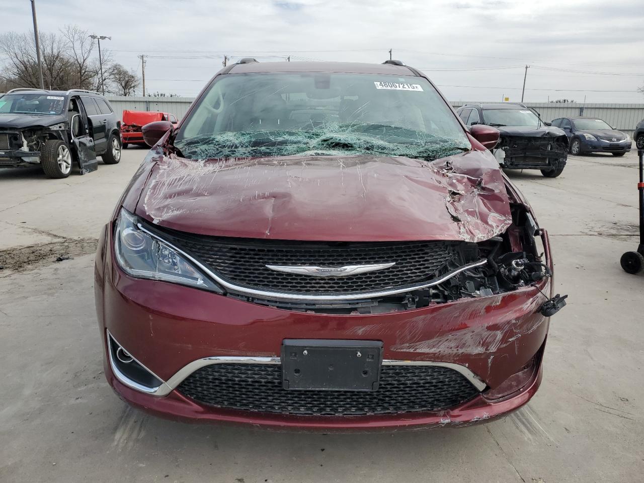 2018 Chrysler Pacifica VIN 2C4RC1EG7JR122355 Copart auction photo, front end damage thumbnail 5